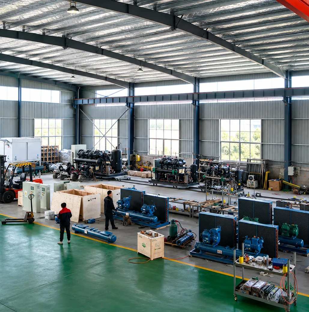 Raxlyn refrigeration unit production hall