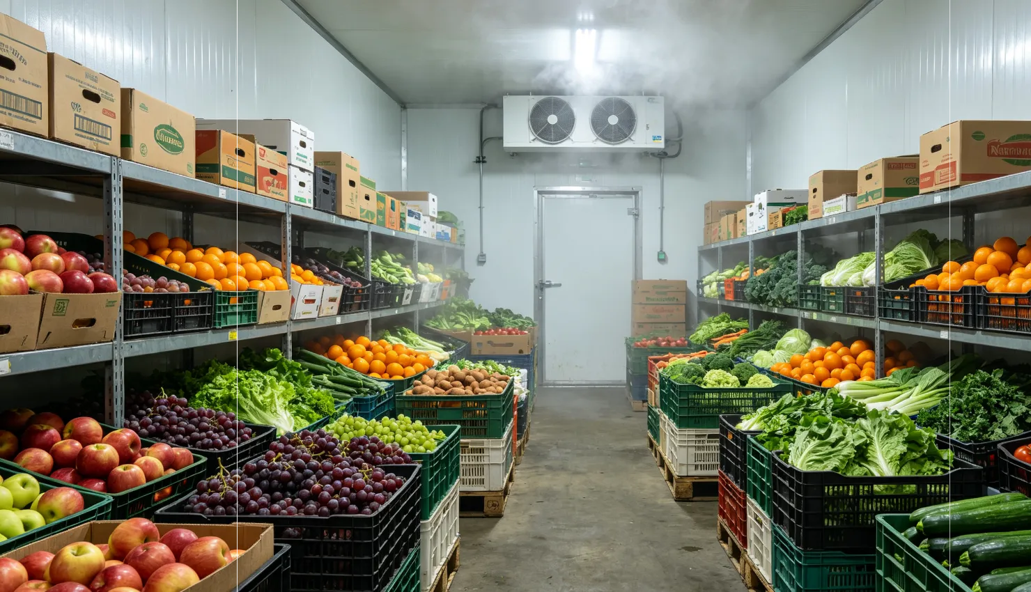 Fruit and vegetable cold storage room